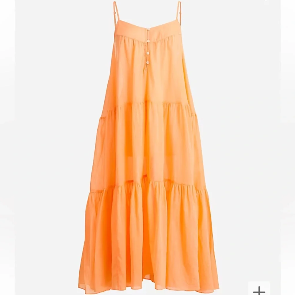 J Crew Tiered Button Front Cover Up sz. XS - Picture 1 of 2